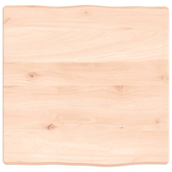 vidaXL Dessus de table bois massif non traité bordure assortie