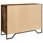 vidaXL Buffet chêne fumé 101x35 5x74 5 cm bois d'ingénierie