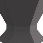 vidaXL Braise Noir 50 x 50 x 40 cm Acier laminé à froid