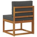 vidaXL Sofa de milieu extérieur Bois d'Acacia Massif Naturel