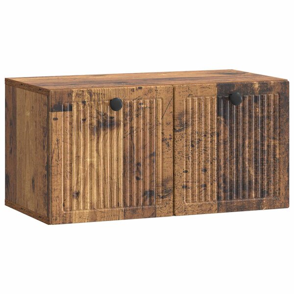 vidaXL Meuble TV mural Bois ancien 59 5 x 31 x 30 cm Bois d'ingénierie