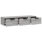 vidaXL Armoire murale Sonoma gris 102x30x20 cm Bois d'ingénierie