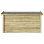 vidaXL Boîte de rangement 44x119x57 cm Bois imprégné de pin