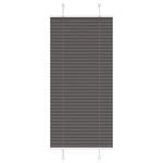 vidaXL Store plissé noir 55x150 cm largeur du tissu 54 4 cm polyester