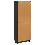 vidaXL Ensemble de Meubles 2 Pièces Noir 66 x 34 5 x 90 cm