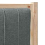 vidaXL Tête de lit capitonnée avec tête de lit Marron 80 cm Pin massif