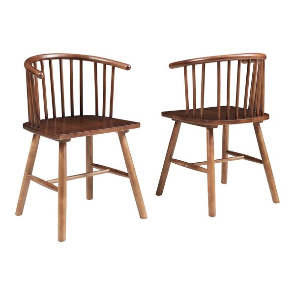 Lot de 2 chaises de salle à manger salon design moderne cuisine effet noyer 03_0009633