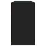 vidaXL Buffet avec lumières LED noir 142 5x37x67 cm