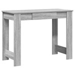 vidaXL Bureau sonoma gris 100x45x75 cm bois d'ingénierie