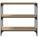 vidaXL Bibliothèque Chêne artisanal 80 x 33 x 70 5 cm