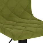 vidaXL Tabourets de bar lot de 2 vert clair velours