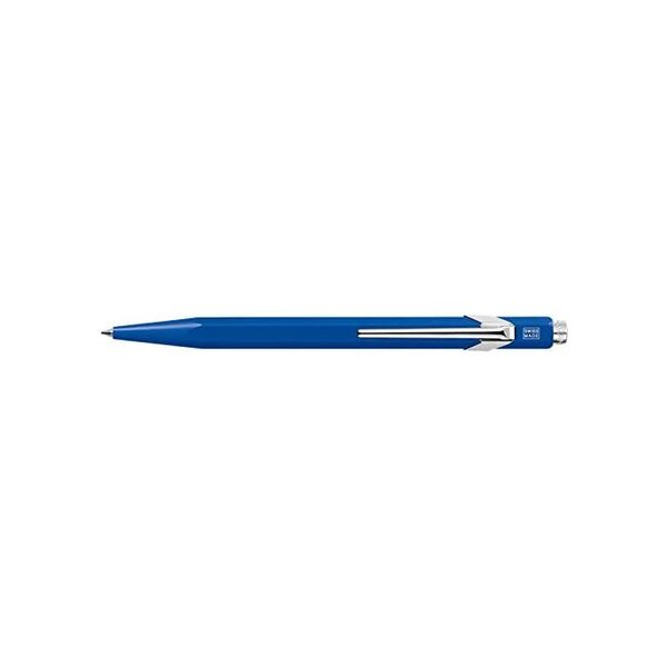 Stylo-bille métal-x line aluminium Bleu CARAN D'ACHE