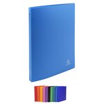 Classeur Polypro souple 4 anneaux 15 mm dos 20 mm A4 Coloris aléatoire EXACOMPTA