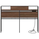 vidaXL Tête de lit de rangement Chêne marron 135 cm Bois d'ingénierie