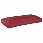 vidaXL Coussin de palette pour siège/dossier rouge vin 120x60x12 cm en tissu Oxford.
