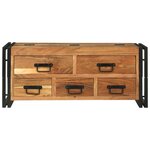 vidaXL Table basse - 90x50x38 cm en bois d’acacia massif