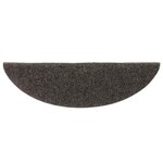 vidaXL Tapis d'escalier autocollants 15 pièces 56 x 17 x 3 cm Anthracite Demi-rond
