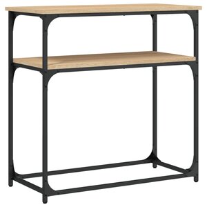 vidaXL Table console chêne sonoma 75x35 5x75 cm bois d'ingénierie