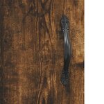 vidaXL Buffet chêne fumé 90x34x80 cm bois d'ingénierie