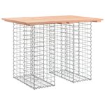 vidaXL Banc de jardin design gabion 100x70x72cm bois massif de douglas