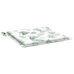 vidaXL Coussins de chaise lot de 4 motif de feuilles 50x50x3 cm tissu