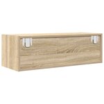 vidaXL Meuble TV chêne sonoma 80x31x25 5 cm bois d'ingénierie