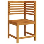vidaXL Ensemble de banc de jardin 5 Pièces Marron Bois d'acacia massif