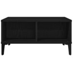 vidaXL Table basse Chêne noir 60 x 60 x 30 cm