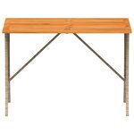 vidaXL Salon de jardin avec coussins 3 Pièces beige résine tressée
