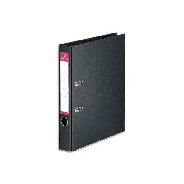 Classeur à levier A4 5cm noir PERGAMY