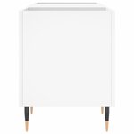vidaXL Armoire à disques blanc 121x38x48 cm bois d'ingénierie