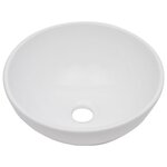 vidaXL Meuble de salle de bain en deux pièces Céramique Blanc