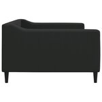 vidaXL Lit de repos noir 100x200 cm tissu