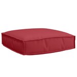 vidaXL Coussin pour assise de palette Bordeaux 60 x 60 x 12 cm