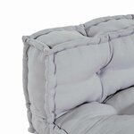 vidaXL Coussin de canapé sur palette 2 Pièces Gris tissu