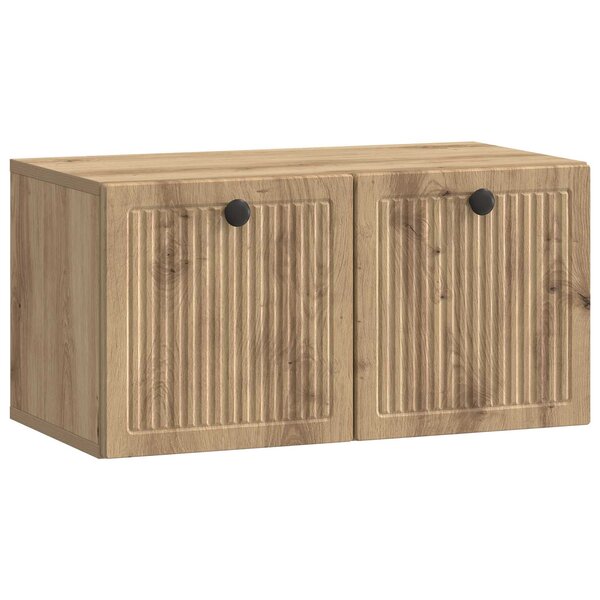 vidaXL Meuble TV mural 59 5 x 31 x 30 cm Chêne artisanal