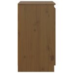 vidaXL Armoire latérale marron miel 60x36x65 cm bois de pin massif
