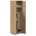 vidaXL Highboard chêne artisanal 60 x 35 x 180 cm Bois d'ingénierie