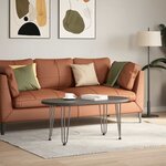 vidaXL Pieds en épingle à cheveux pour table basse 4 pièces Acier naturel 42 cm Acier massif