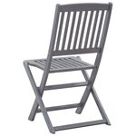vidaXL Chaises pliables d'extérieur lot de 6 Bois d'acacia solide