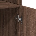 vidaXL Buffet haut chêne marron 80x42 5x185 cm bois d'ingénierie