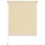 vidaXL Store roulant d'extérieur 140 x 140 cm Crème