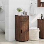 vidaXL Cabinet de salle de bain Chêne marron 30 x 35 x 80 cm