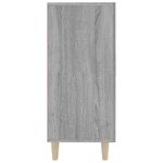 vidaXL Buffet sonoma gris 90x34x80 cm bois d'ingénierie