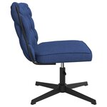 vidaXL Chaise pivotante de bureau Bleu Tissu
