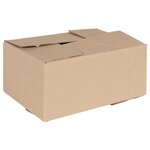 vidaXL Boîte Pliable 50 Pièces Naturel 30 x 21 5 x 14 cm Carton