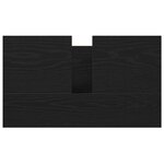 vidaXL Meuble vasque de salle de bain noir 60x34 5x60 cm
