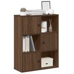 vidaXL Bibliothèque chêne marron 60x24x76 5 cm bois d'ingénierie