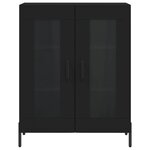 vidaXL Buffet noir 69 5x34x90 cm bois d'ingénierie
