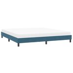 vidaXL Cadre de lit sans matelas bleu foncé 200x220 cm velours